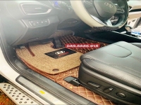 Thảm lót sàn ô tô 5D 6D cho xe Hyundai Santafe. Thảm da cao cấp, không mùi, không thấm nước.
