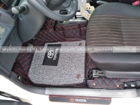 Thảm lót sàn 5D 6D xe Toyota Wigo, Thảm Lót Sàn Cao cấp, Không mùi, không thấm nước.