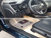 Thảm Lót sàn ô tô 5D 6D Xe Honda City, Thảm da cao cấp, không mùi, không thấm nước