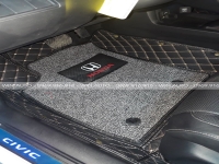 Thảm Lót sàn ô tô 5D 6D Xe Honda Civic, Thảm da cao cấp, không mùi, không thấm nước