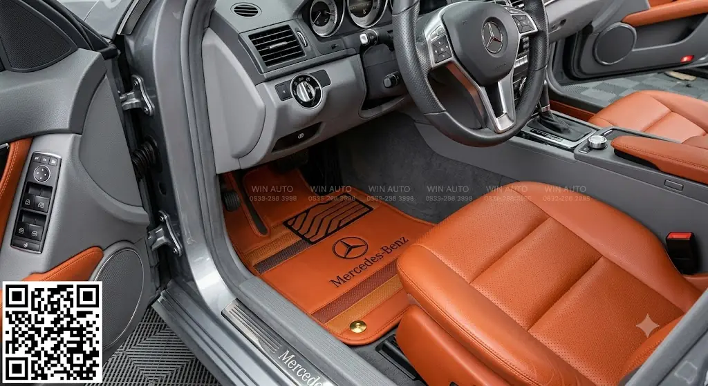 Thảm lót sàn 360 Fiber xe Mercedes C200-300-250