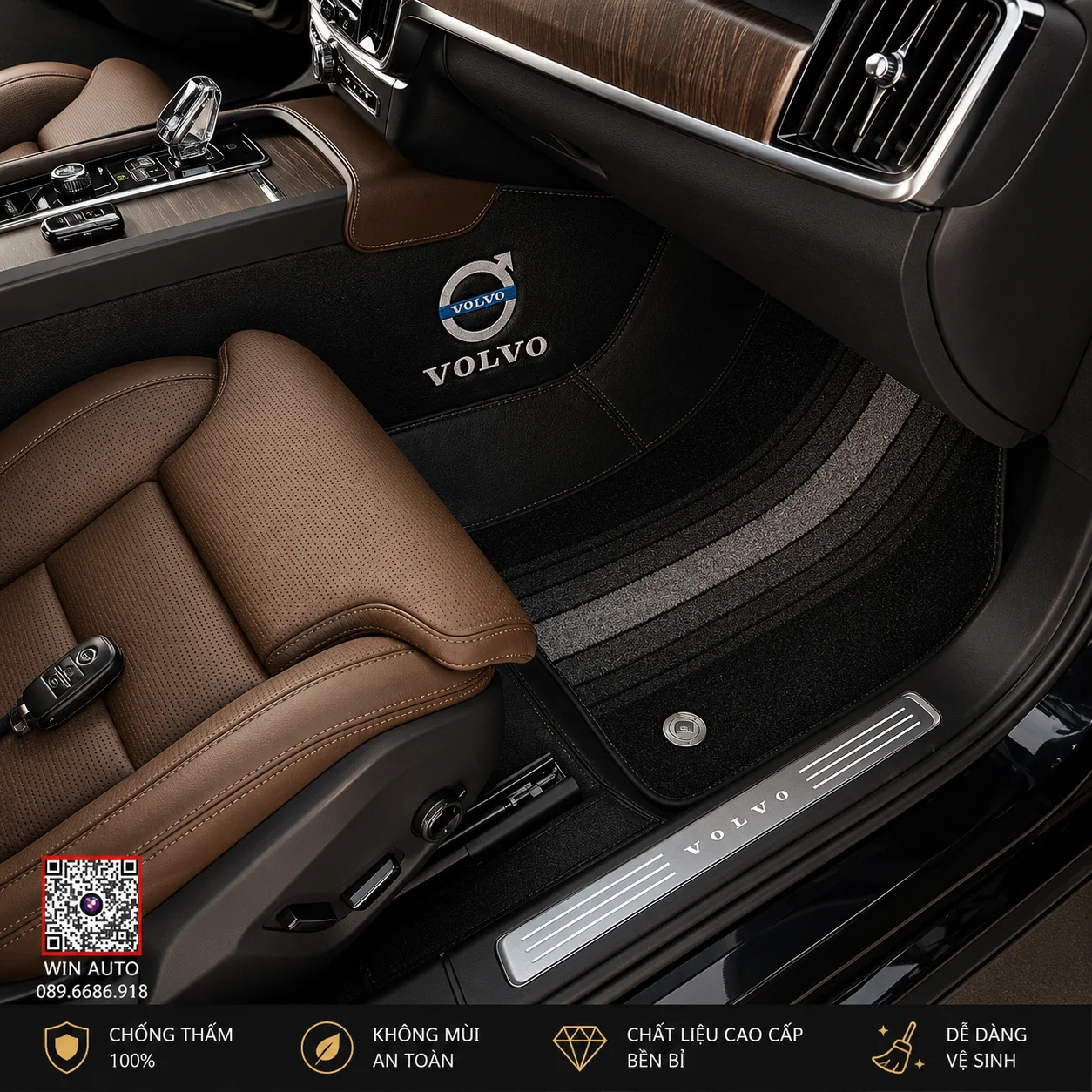Thảm lót sàn 360 xe Volvo S90